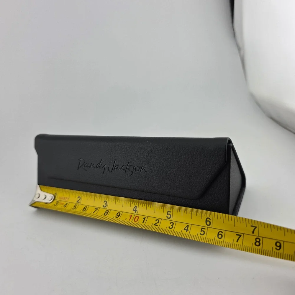 Randy Jackson Eyewear Case Triangular Collapsible Black GOOD Protective Travel